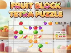 Spēle Fruit Block Tetra Puzzle online