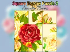 Spēle Square jigsaw Puzzle 2  Assemble Flowers online
