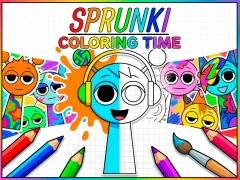 Spēle Sprunki Coloring Time online