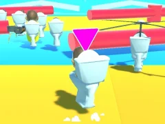Spēle Fall Boys Skibidi Toilet online