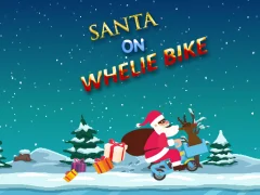 Spēle Santa On Wheelie Bike online