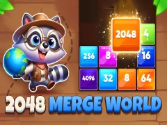 Spēle 2048 Merge World online
