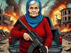 Spēle Grandma with machine-gun: Apocalypsis online