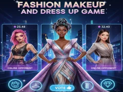 Spēle Fashion Makeup And Dress Up Game online