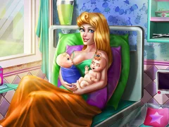 Spēle Sleepy Princess Twins Birth online