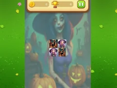 Spēle Halloween Witch Memory Match online
