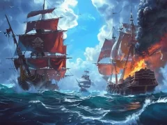Spēle Pirate Ships: Build and Fight online