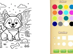 Spēle Dog Coloring Book online