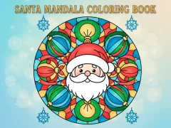 Spēle Santa Mandala Coloring Book online