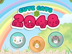 Spēle Cute Cats 2048 online