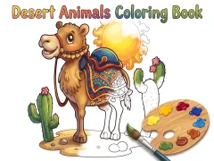 Spēle Desert Animals Coloring Book online