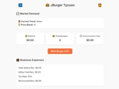 Spēle Jburger Tycoon online