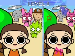 Spēle Sprunki and Squid Game Difference online