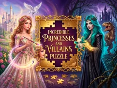 Spēle Incredible Princesses and Villains Puzzle online