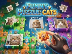 Spēle Funny Puzzle: Cats online