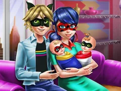 Spēle Dotted Girl Family Day online