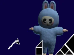 Spēle Labubu Geometry Dash online