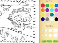 Spēle Farming Coloring Book For Kids online
