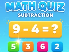Spēle Math Quiz - Subtraction online