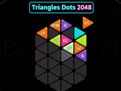 Spēle Triangles Dots 2048 online