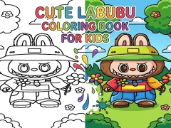 Spēle Cute Labubu Coloring Book for Kids online