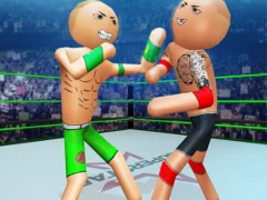 Spēle Police Stick Man Wrestling Fighting online