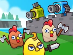 Spēle Merge Cannon: Chicken Defense online