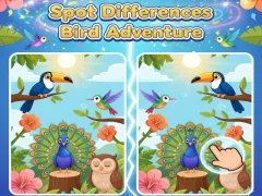 Spēle Spot Differences Bird Adventure online