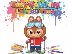 Spēle Easy Coloring Labubu Time online