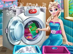 Spēle Ice Queen Laundry Day online
