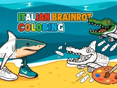 Spēle Italian Brainrot Coloring online
