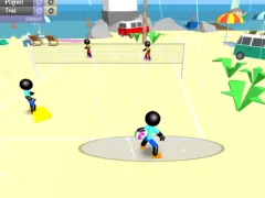 Spēle Stickman Beach Volleyball online