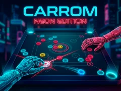 Spēle Carrom Neon Edition online