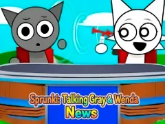 Spēle Sprunki: Talking Gray & Wenda News online