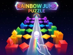 Spēle Rainbow Jump Puzzle online