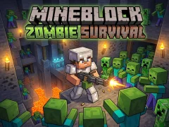 Spēle Mineblock Zombie Survival online