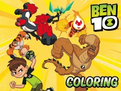 Spēle Ben 10 Coloring online
