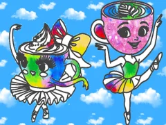Spēle Coloring Book for kids: Ballerina Cappuccina online