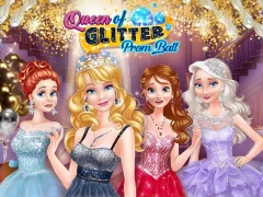 Spēle Queen Of Glitter Prom Ball online