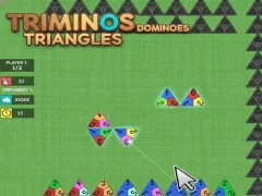 Spēle Triminos Dominoes Triangles online