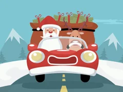 Spēle Santa Giving Presents Jigsaw online