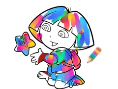 Spēle Jungle Girl: Coloring Pages online