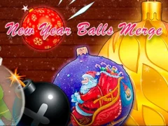 Spēle New Year Balls Merge online