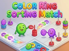 Spēle Color Ring Sorting Match online