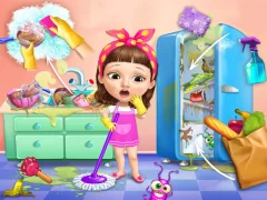 Spēle Sweet Baby Girl Cleanup Messy House online