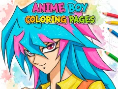 Spēle Anime Boy Coloring Pages online