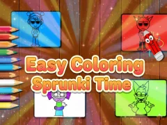 Spēle Easy Coloring Sprunki Time online