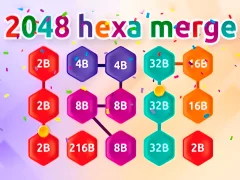 Spēle 2048 Hex Chain Merge online