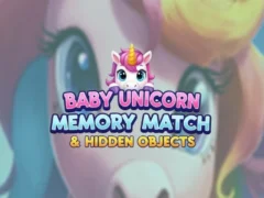 Spēle Baby Unicorn Memory Match & Hidden Objects online
