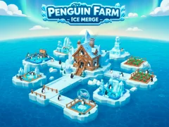 Spēle Penguin Farm - Ice Merge online